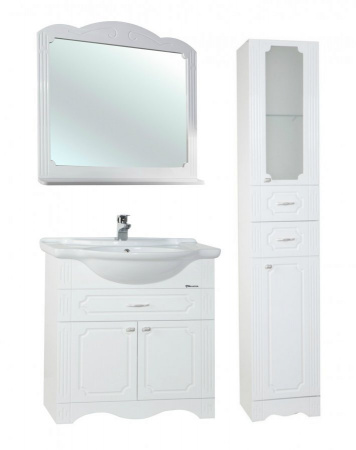 Тумба под раковину Bellezza Кантри-75 белая фото