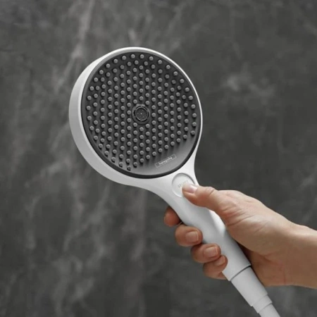 Душевой гарнитур Hansgrohe Rainfinity 130 3 jet 26852700 белый матовый фото