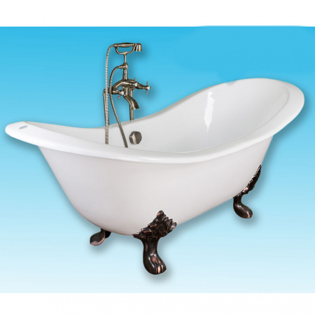 Чугунная ванна Elegansa Taiss bronze 180х80 на ножках фото