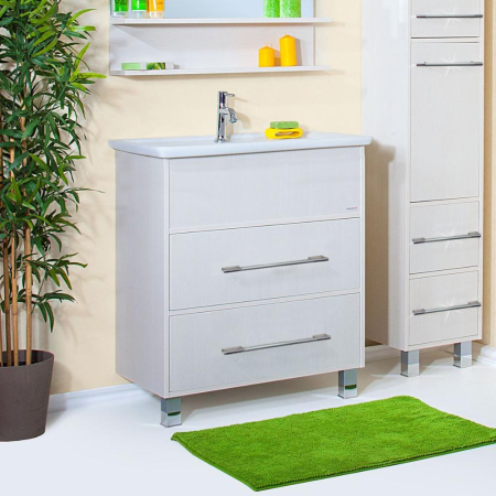 Тумба с раковиной Бриклаер Чили 80 серая лиственница фото