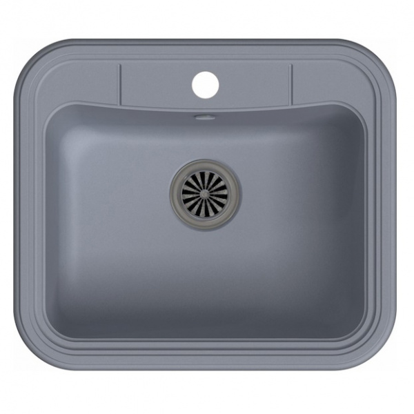 Мойка кухонная Ewigstein Antik A- 60 серый металлик фото