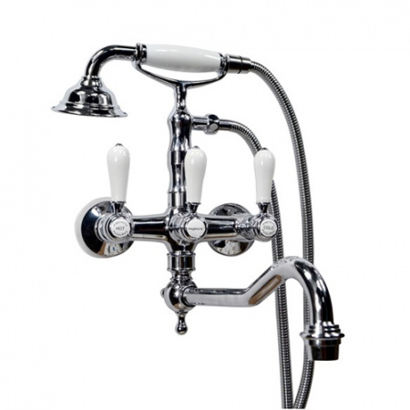 Смеситель для ванны с душем Magliezza Bianco 50605-3-cr фото