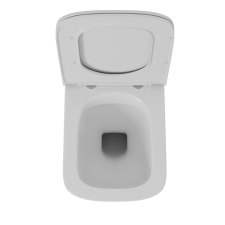 Безободковый подвесной унитаз D&K Quadro DT1516016 с сиденьем S/C фото