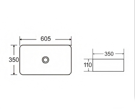 Накладная раковина Bronze de Luxe Терраццо 1061TR 60x35 фото
