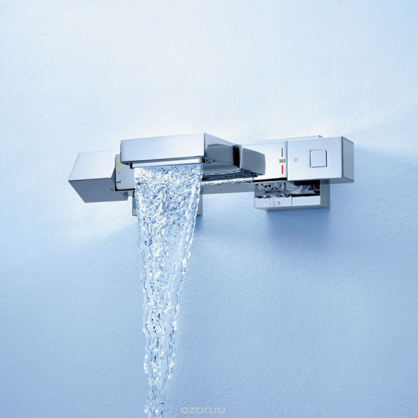 Термостатический Смеситель для ванны с душем Grohe Grohtherm Cube 34497000 фото