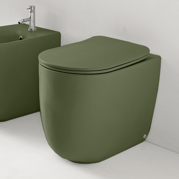 Унитаз приставной Kerasan Nolita 531811 Verde muschio фото