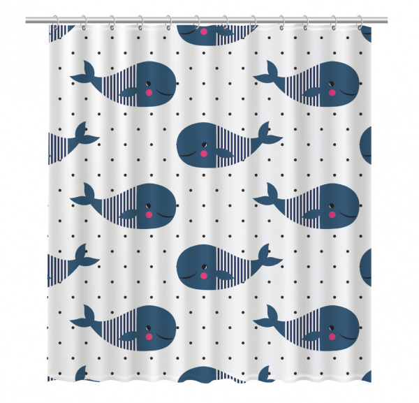 Текстильная шторка для ванны Fixsen Design Drop FX-1508 фото