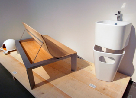 Раковина с бельевой корзиной Azzurra Tandem ULI200/1 bi*1 фото