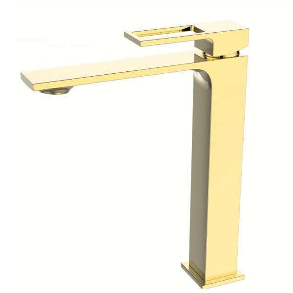 Высокий смеситель для раковины Belbagno Luce LUC-LMC-ORO-W0 фото
