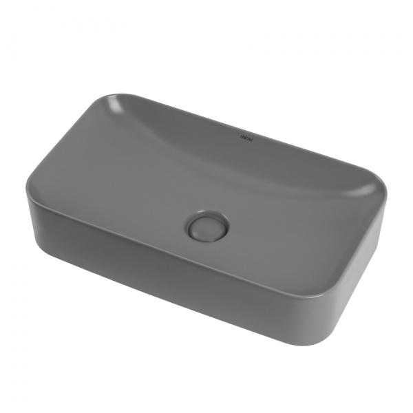 Накладная раковина Abber Rechteck AC2204MG 60x35 серая матовая фото