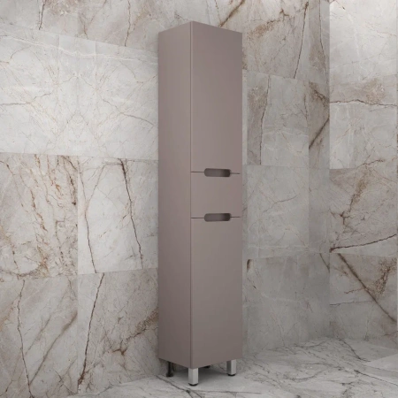 Шкаф-пенал напольный Style Line Матис 36 ЛС-00002391 тауп темный фото