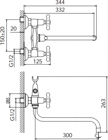 Смеситель для ванны Iddis Jeals JE2SBL0i10 фото