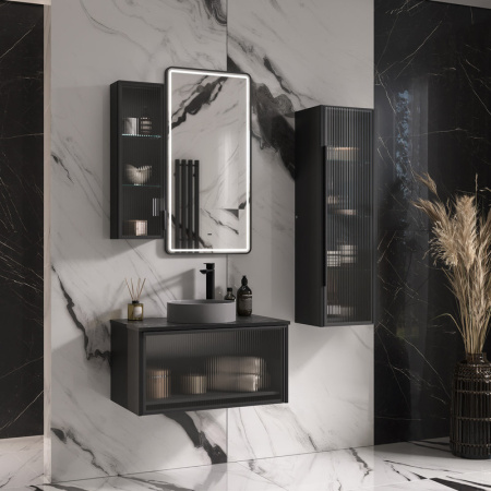 Шкаф-пенал EQUIL Stoune ppSTOUNE36.R/L-35 дуб черный фото