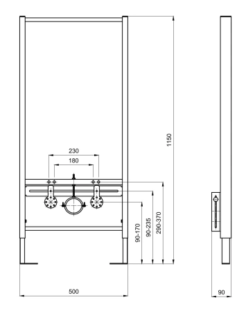 Инсталляция для биде Aquatek Standart 50 INSB-0000001 фото