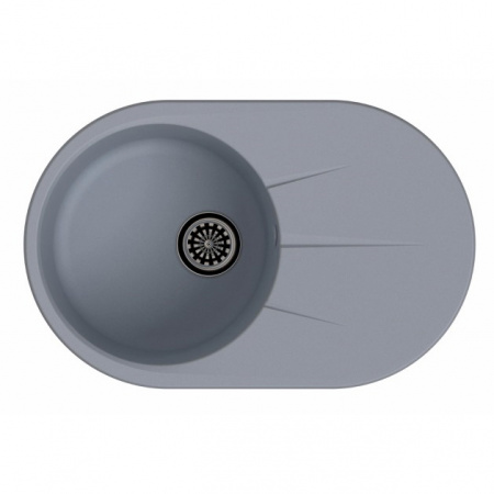 Мойка кухонная Ewigstein Rund R- 50F серый металлик фото