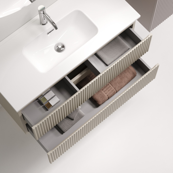 Тумба под раковину Sancos Snob R SNR90/39CE Beige Soft фото