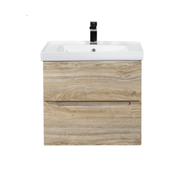 Тумба с раковиной подвесная Art&Max AM-Techno AM-Techno-600-2C-SO-LW823 60 см Дуб мелфорд фото