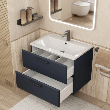 Тумба под раковину Uperwood Foster 70 TFosterNEW70b черная матовая фото