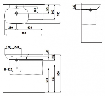 Подвесная раковина Laufen Ino 8.1330.2.000.104.1 фото
