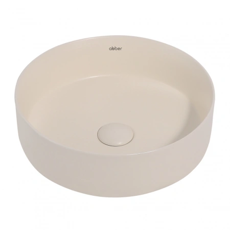 Накладная раковина Abber Bequem AC2108MBE 36x36 бежевая матовая фото