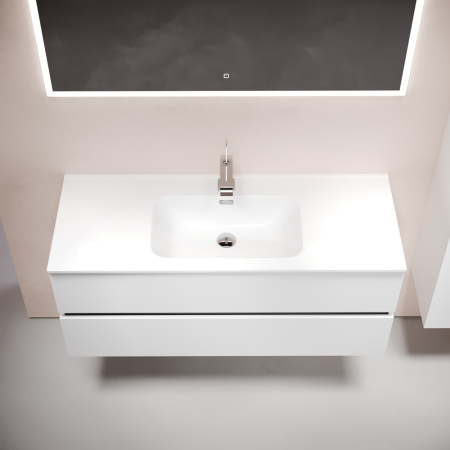 Тумба под раковину Sancos Urban UR120-1W белый глянец фото