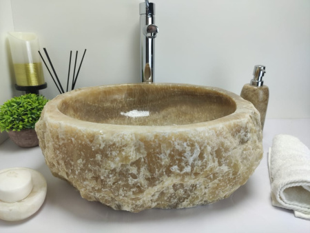 Накладная раковина из оникса Erozy Sunset EO-00422 (43*40*15см) фото