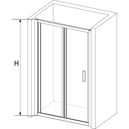 Душевая дверь RGW PA-21  90 см фото