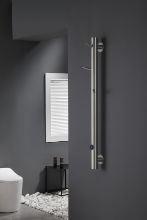 Электрический полотенцесушитель Boheme Uno 724-NB OAK NIKEL BRUSH фото