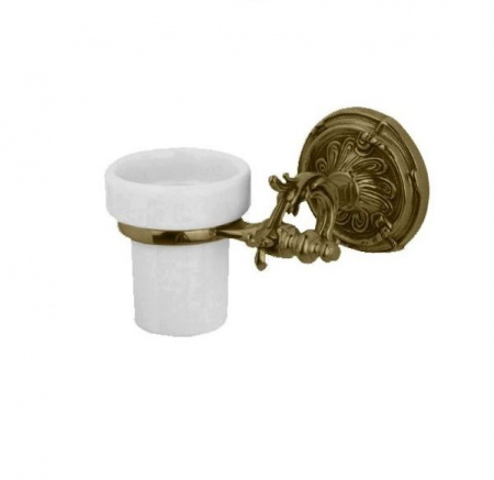 Стакан для зубных щеток Art&Max Barocco AM-1787-Br бронза фото