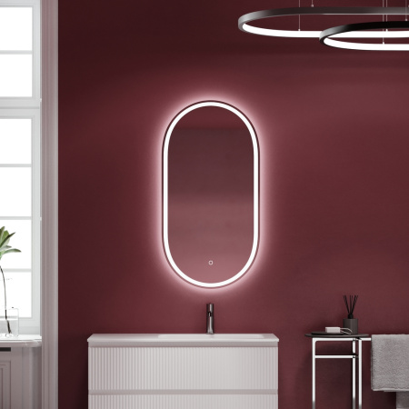 Зеркало с подсветкой Sancos Oval OV55F 55x105 фото