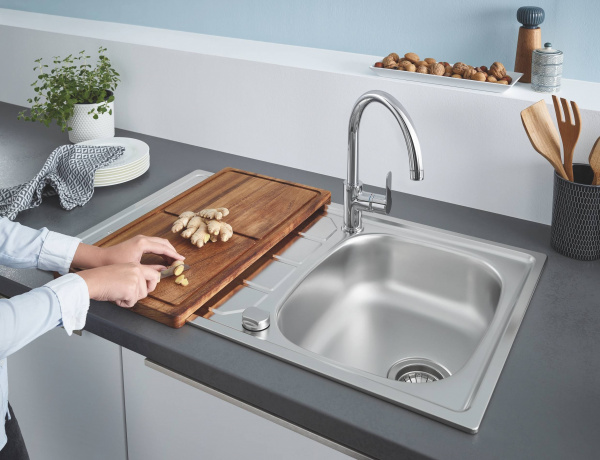Мойка кухонная со смесителем Grohe K200 BauEdge 31562SD0 фото