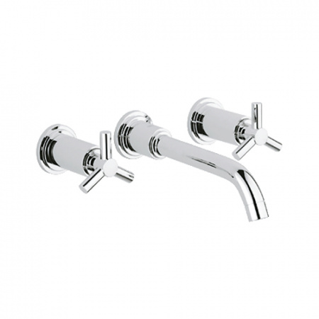 Смеситель для раковины двухвентильный настенный Grohe Atrio 20387000 фото