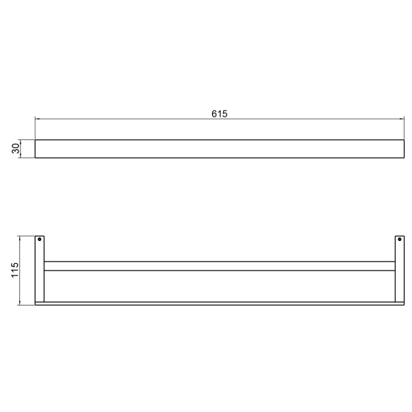 Полотенцедержатель двойной Timo Petruma 15256/17 матовое золото фото