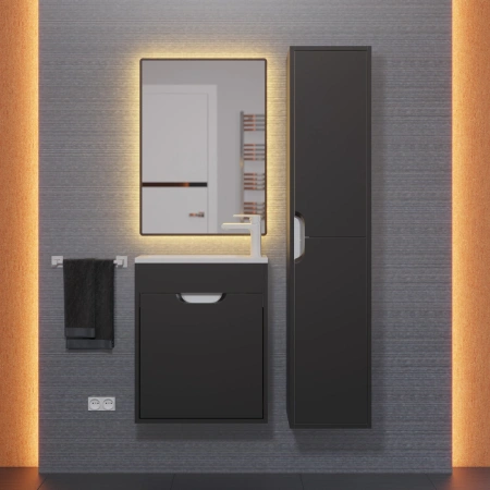 Тумба под раковину Uperwood Modul 50 2930205360 черная фото