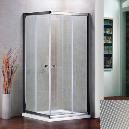 Душевой уголок Cezares Pratico PRATICO-A-2-100-P-Cr 100х100 см фото