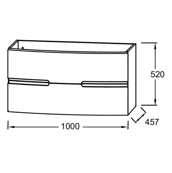 Тумба с раковиной Jacob Delafon Nona 100 EB1889RU-G1C глянцевый белый фото
