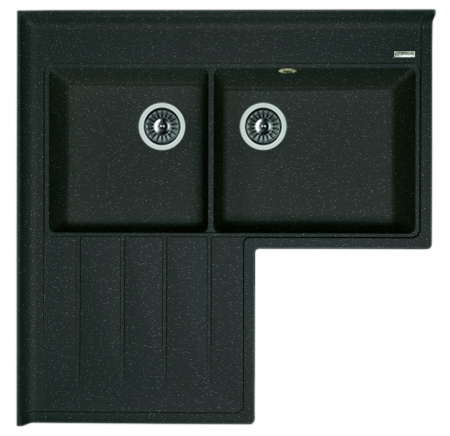Кухонная мойка АДРИЯ Florentina 20.380.L0960 чёрный фото