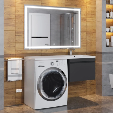 Тумба под стиральную машину Uperwood Magenta 5930205155 черная фото