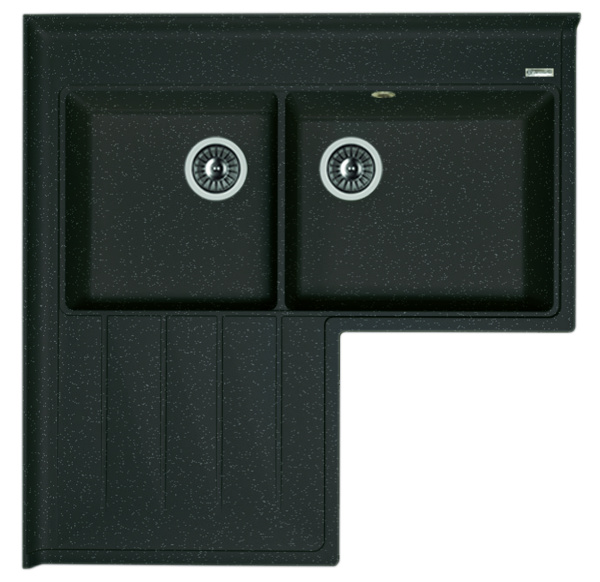 Кухонная мойка АДРИЯ Florentina 20.380.L0960 чёрный фото
