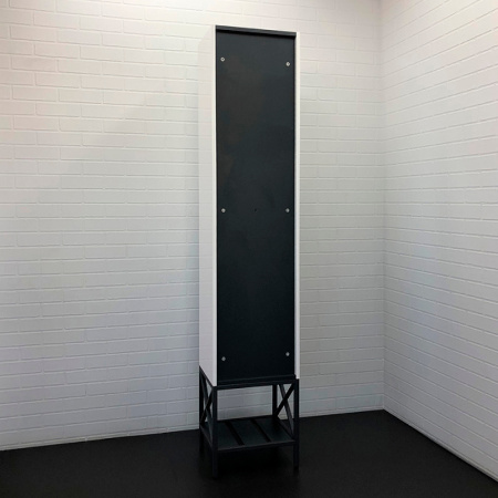 Шкаф-пенал Comforty Бредфорд-40 белый/графит 00-00009884 фото