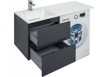 Тумба с раковиной под стиральную машину Aquanet Алвита 120 00243777 L фото