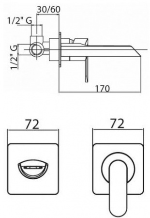 Смеситель для раковины Cezares Heaven HEAVEN-BLS1-01-Cr фото