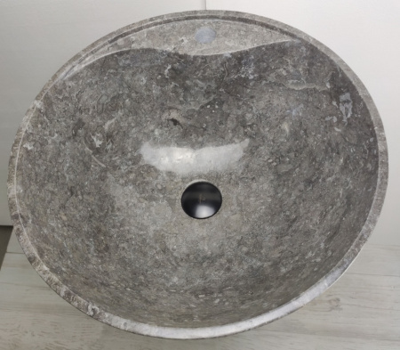 Напольная раковина из мрамора Indo Pedestal Grey Spiral MN-394 фото