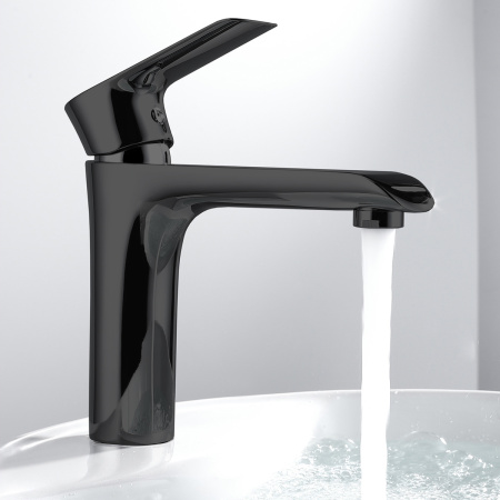 Смеситель для раковины Vincea Esse VBF-1E1MB черный матовый фото