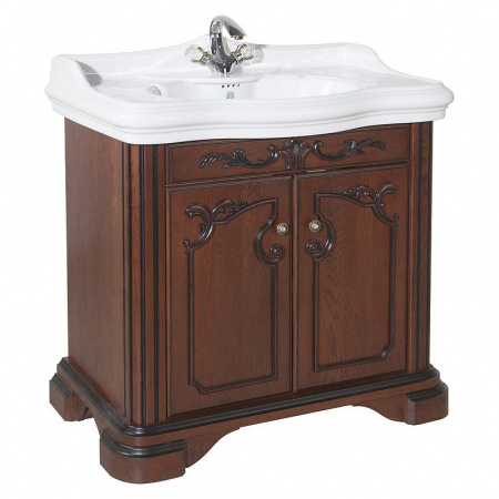 Тумба под раковину Bellezza Виктория-100 вишня фото