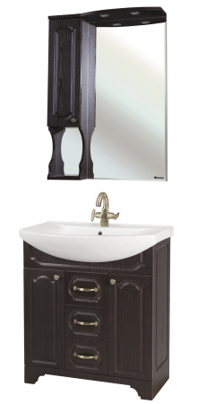 Зеркало-шкаф с подсветкой Bellezza Камелия-75 венге фото