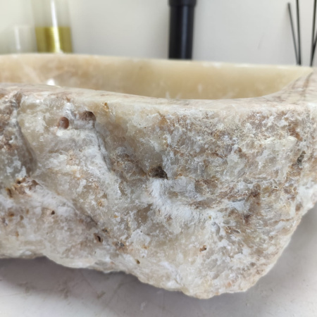 Накладная раковина из оникса Erozy Yellow EO-00781 (52*44*15см) фото