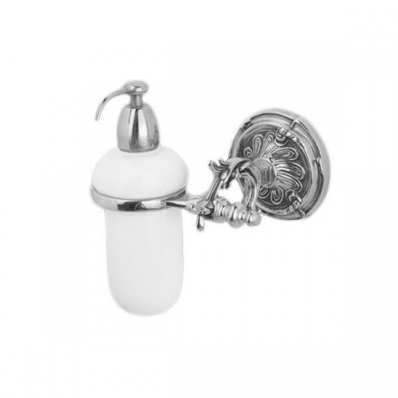 Дозатор для жидкого мыла Art&Max Barocco AM-1788-Cr серебро фото