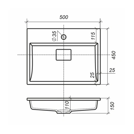 Раковина Uperwood Barsa 50 2901120345 фото