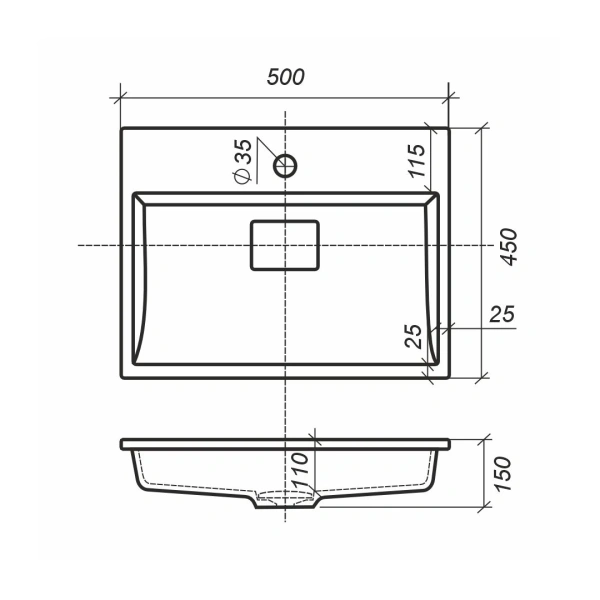 Раковина Uperwood Barsa 50 2901120345 фото